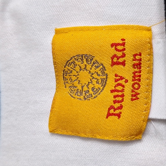 Ruby Rd. Patio Placement Printed Venezia Boho Coastal Relaxed Fit Maxi Dress-1X - Picture 13 of 14